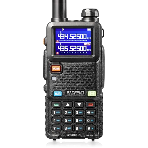 Walkie-Talkie Baofeng UV-5RM Plus Bt Preto Baofeng - Telemóveis - 5 canais, 4/16 códigos, 1800 mAh, 10 km