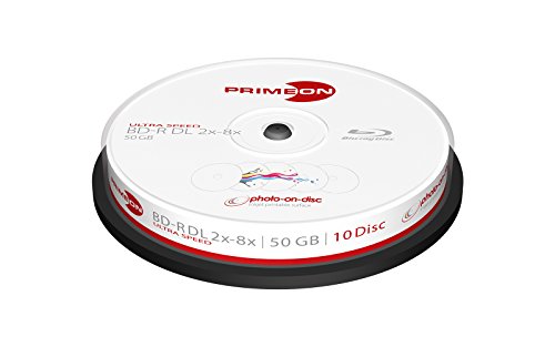 Disco Primeon 2761312 50GB BD-R DL Transparente Primeon - Mídias vazias - 50 GB, BD-R DL, transparente, 8x