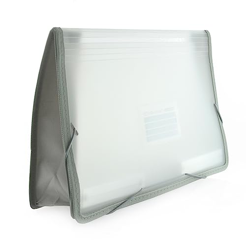Pasta com Elástico Grande 25 mm C/ Fúlvia XXL A4+ Ref.51311-GR GRIS Fraga Import - Pastas Organizadoras - elástico, grande, fúlvia xxl, a4, ref. 51311-gr