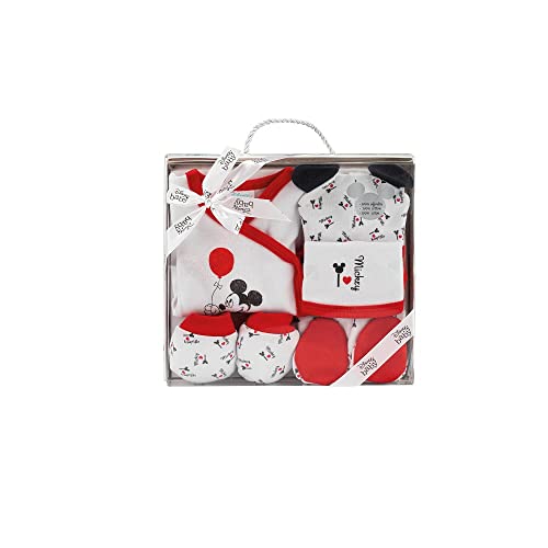 Conjunto de Bonecos DISNEY Mickey Mouse (Idade Mínima Recomendada: 3 anos) Interbaby - Conjuntos de presente para bebê - mickey mouse, 3 anos, 2 peças, gorro, camisola