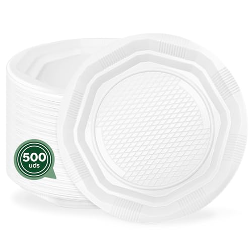 Conjunto de 500 Pratos MAXI PRODUCTS (Plástico) Horeca Collection - Pratos descartáveis - conjunto, 500 pratos, plástico