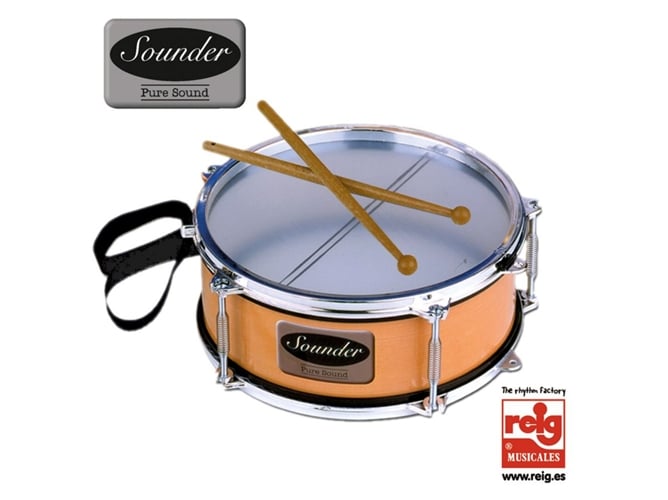 Brinquedo musical REIG Tambor metalizado (Idade mínima recomendada: 3 anos) REIG - Instrumentos de brinquedo - brinquedo musical, tambor metalizado, idade mínima recomendada 3 anos, motricidade fina, imaginação, sons
