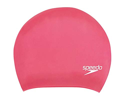 Boné para Homem SPEEDO Silicone Longa Cabelo Rosa (Tamanho Único) Speedo - Toucas de natação - silicone, longa cabelo, rosa, tamanho único