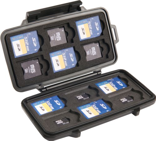 Caixa para Memória ITB PL0910-015-110E Preto Peli - Acessórios de disco rígido - 12 x 32 GB, policarbonato, preto