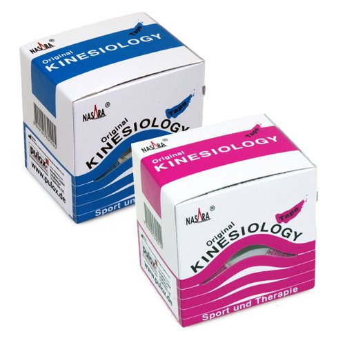 Fita de Fisioterapia NASARA Azul e Rosa (5 m) Nasara - Fita médica e bandagens - fisioterapia, nasara, azul, rosa
