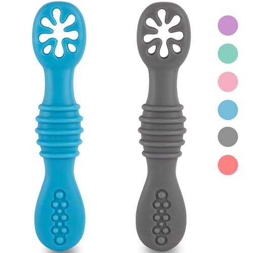 Conjunto de Talheres HOMYBABY Silicone (6-12 meses) HOMYBABY - Talheres - silicone, 4 peças, 6-12 meses, ergonómica