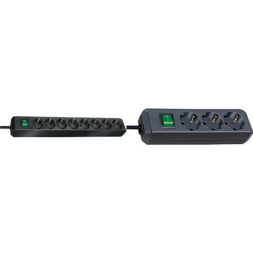 Extensão Elétrica BRENNENSTUHL 1159300018 (8 Tomadas - Tipo F - 3m) Brennenstuhl - Fios e cabos elétricos - 8 tomadas, interruptor on/off, proteção infantil, 3m