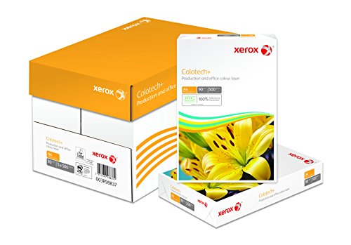 Xerox - Colotech, papel para impressão, formato A3, 4 rolhas por caixa, 500 folhas por rolha Xerox - Papel de impressora e copiadora - a3, 90 g/m², 500 folhas, 4 rolhas