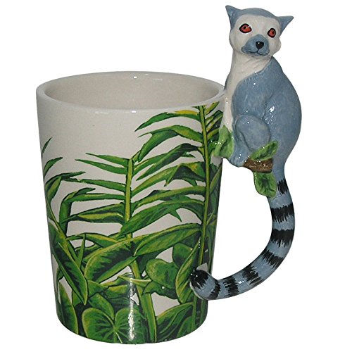 Caneca de Viagem PUCKATOR Smug28 - Lémur Puckator - Copos e canecas - cerâmica, 260 ml, microondas, lemur