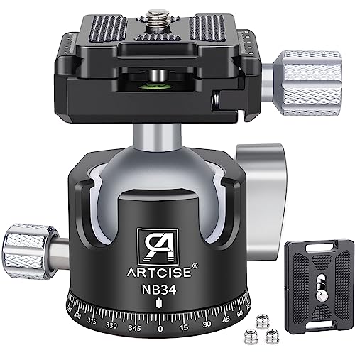 Cabeça Tripé ARTCISE 3D Low Profile Ball Head ARTCISE - Cabeças de tripé e monopé - cabeça tripé, artcise 3d, low profile, ball head, movimento lateral, inclinación vertical