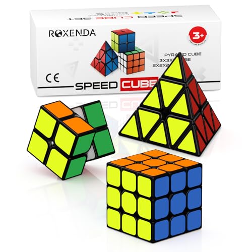 Cubos de Velocidade ROXENDA 2X2 3X3 Pyramid Roxenda - Quebra-cabeças - 2x2, 3X3, piramidal, velocidade