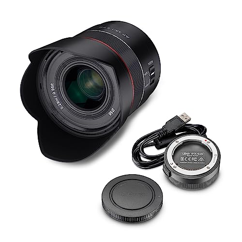 Objetiva Samyang AF 35mm F1.8 FE + Station (Encaixe: Sony E - Abertura: f/22 - f/1.8) Samyang - Lentes de câmera - 35mm, f/22, f/1.8, sony e
