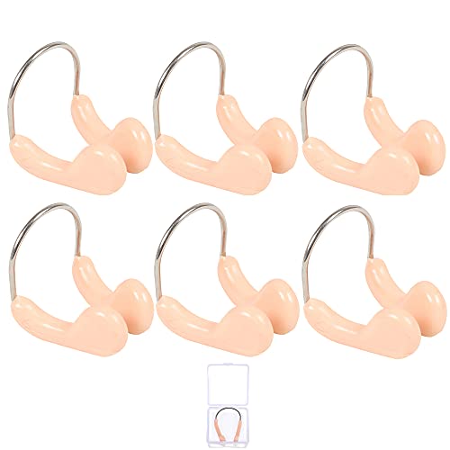 Pinças de Nariz de Natação 6 Pcs com Caixa Ziranee - Eletrodomésticos - pinças, nariz, natação, caixa, proteger