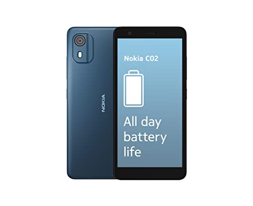 Smartphone NOKIA C02 (5.45'' - 2 GB - 32 GB - Preto) HMD Global Oy - Telemóveis - 5.45 polegadas, 2 gb ram, 32 GB armazenamento, preto