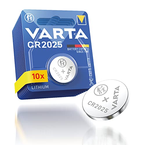 Pilhas Não Recarregáveis VARTA CR 2025 (10 unidades) Varta - Baterias de uso geral - litio, 10 unidades, tecnologia Varta, calculadoras
