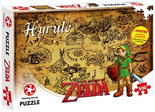Puzzle UNIQUE GAMES The Legend of Zelda (Idade minima recomendada: 12 anos) Winning Moves - Quebra-cabeças de encaixar - puzzle, zelda, idade mínima 12