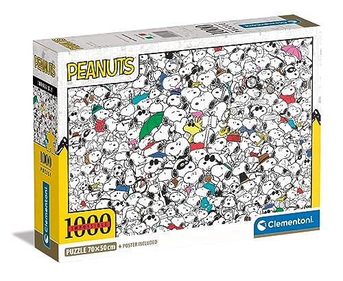 Puzzle CLEMENTONI Peanuts (Idade Mínima Recomendada: 14 anos - 1000 peças) CLEMENTONI - Quebra-cabeças - 1000 peças, peanuts, CLEMENTONI, desenhos animados