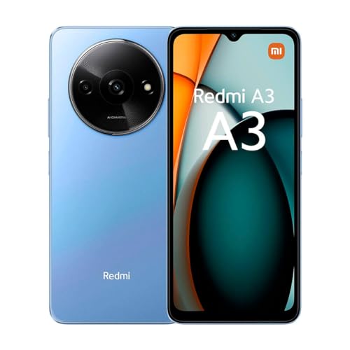 Smartphone XIAOMI Redmi A3 (6.52'' - 4 GB - 128 GB - Azul) Xiaomi - Telemóveis - 6.52 polegadas, 4 GB, 128 GB, azul