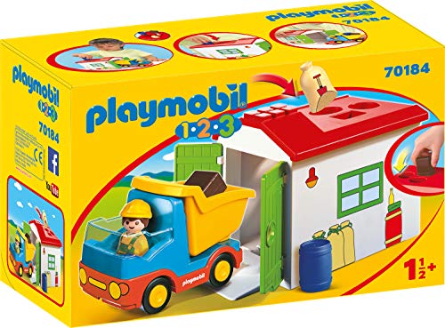 Playmobil 1, 2, 3 70184 conjunto de brinquedos PLAYMOBIL - Conjuntos de brinquedos - camião, figura, telhado amovível, saco