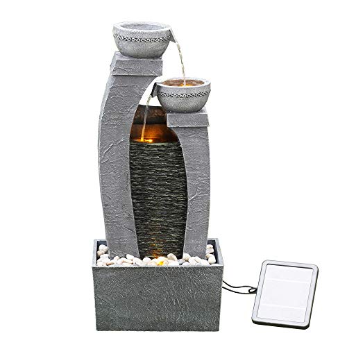 Fonte de Água TEAMSON HOME (Cinzento - 27.4x23.8x47.2 cm) Teamson - Móveis de exterior - fonte, água, cinzento, 27.4x23.8x47.2 cm
