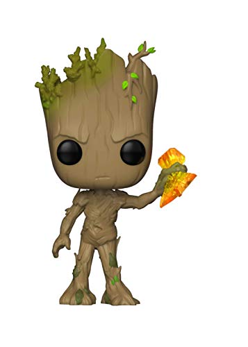 Figura FUNKO POP! Marvel: Avengers Endgame-Groot w/Stormbreaker Funko - Bonecos de ação e brinquedo - figura, 9 cm, vinil, Marvel Avengers Endgame-Groot w/Stormbreaker