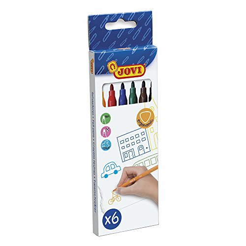 Joviac 1606 Marcador para Quadro Branco Preto e Vermelho Jovi - Marcadores e marcadores de texto - à base de água, resistente ao calor, fácil de usar