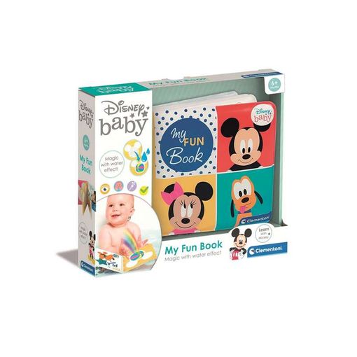 Brinquedo de Banho CLEMENTONI Mi Book Fun Disney Baby Mickey CLEMENTONI - Livros - brinquedo, banho, CLEMENTONI, mi book fun, disney baby, mickey