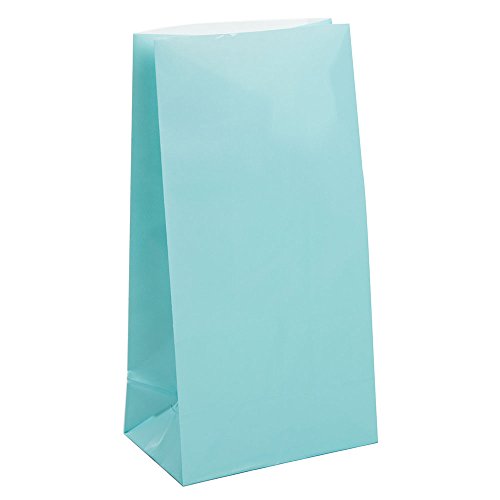 Saco para Embalar UNIQUE PAPERS Azul Claro (12 Unidades) Unique Party - Sacolas de presente - azul claro, 12 unidades