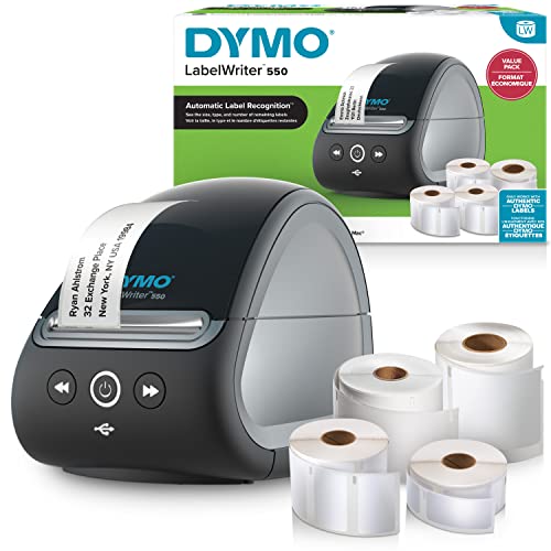 Impressora de Etiquetas DYMO 550 - Preto Newell Brands - Impressoras, fotocopiadoras e máquinas de fax - 300x600 dpi, 55 mm/s, 62x127 mm, preto