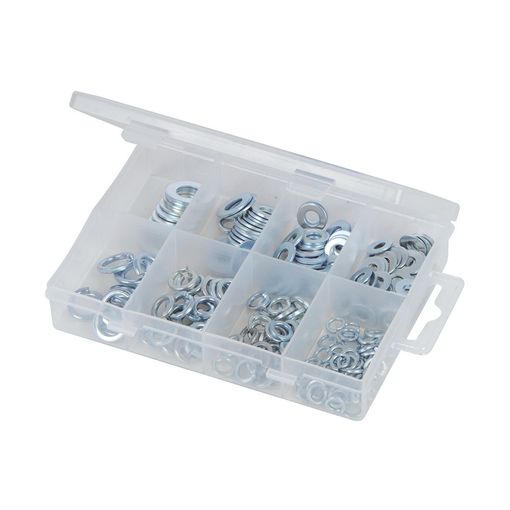 Conjunto de Acessórios para Máquinas de Costura FIXMAN 935619 FIXMAN - Arruelas - 210 peças, arandelas galvanizadas, resistentes à corrosão, M5-M10