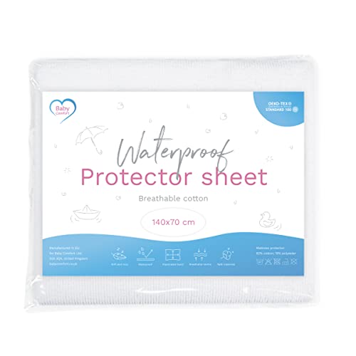 Protetor de Colchão Impermeável para Berço (140 x 70 cm) Baby Comfort - Protetores de Colchão - impermeável, 140 x 70 cm, algodão, oeko-tex