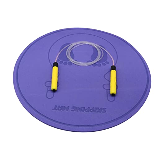 Tapete de Treino ZCEPLEM Redonda (Azul - 90x60cm) Zceplem - Tapetes de ginásio - treino duradouro, cordas de salto, pisos protegidos, 6 mm espessura, absorção de impactos, isolamento acústico