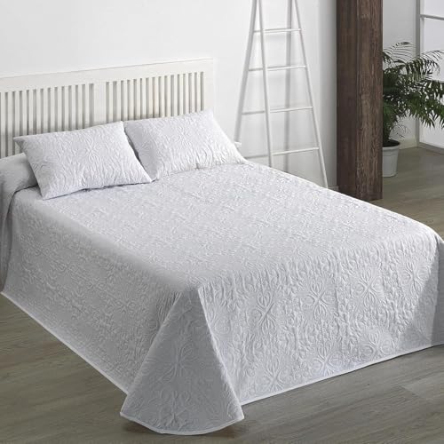 Cobertor Bouti Florais (Branco - 250 x 230 cm) Camatex - Cobertores e edredons - branco, 250x230 cm