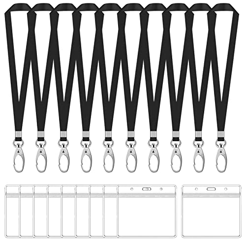 Porta-Identificação com Fita de Cinto 10 Unidades Catime - Porta-crachás e porta-bilhetes - pvc, durável, fecho, gancho rotativo