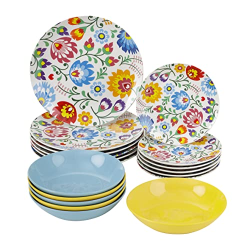 Conjunto de Talheres BARONI Home (Vidro - Transparente) Baroni Home - Utensílios de mesa - 18 peças, vidro transparente, 6 garfos, 6 facas