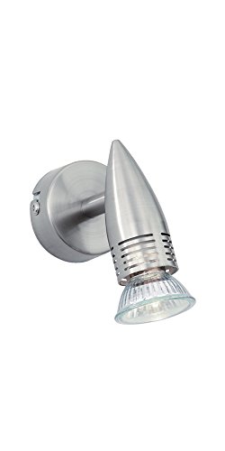 Plafon IDEAL LUX Alfa Ap1 Nickel (E14 - 60 W - Aço e Vidro) Ideal Lux - Luminárias de parede - E14, 60 W, aço, vidro