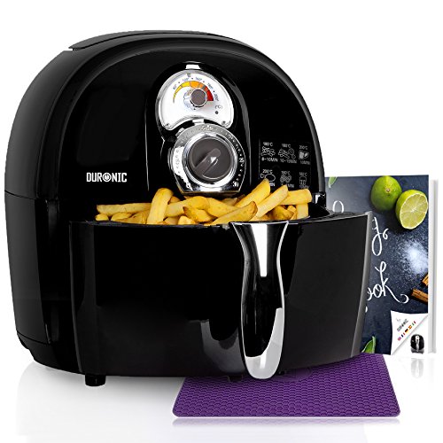 Fritadeira Duronic AF-1B | Aço inoxidável Duronic - Fritadeiras - 2L, temperatura regulável, temporizador, sem óleo