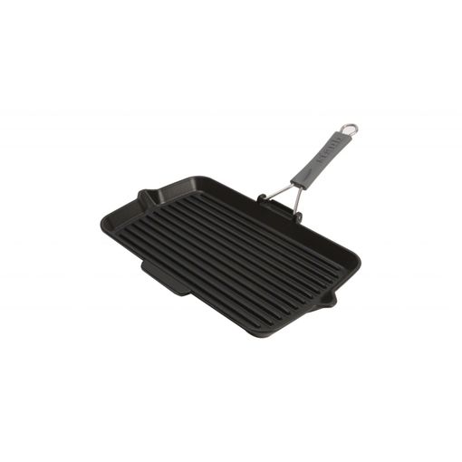Grelhador de Placas STAUB 4.460.013.00 STAUB - Chapas e grelhadores - preto, aço, grelhador de placas