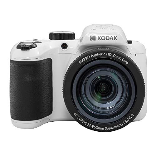 Máquina Fotográfica Bridge KODAK Astro Zoom AZ405 (Branco - 20 MP - ISO: 80 a 1600 - Zoom Ótico: 40x) Kodak - Câmeras - 20 mp, 40x zoom, hd 720p, estabilização de imagem