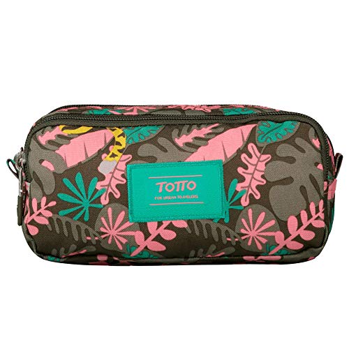 Estojo Infantil 2 Abas Cremeira Totto Totto Verde (Recondicionado Como Novo) Totto - Organizadores de mesa - 2 abas, cremeira, verde, resistente