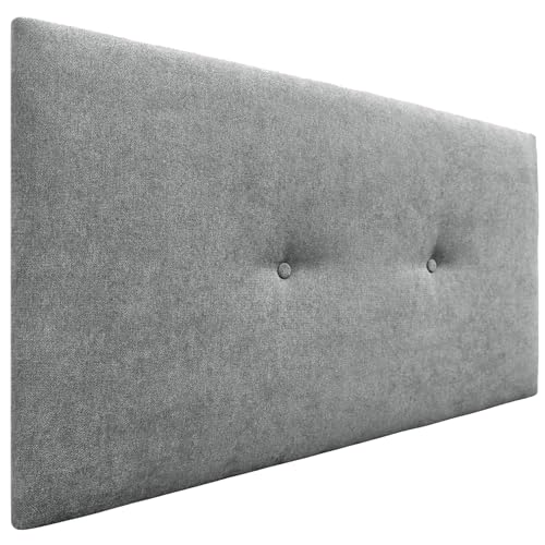 Cabeceira para Cama DHOME com Almofada Tela Cinza DHOME - Cabeceiras e peseiras - cabeceira, cama, almofada, tela cinza, poliéster, algodão