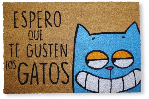 Tapete de Entrada KOKO DOORMATS Espirito (Azul - PVC - 40x60cm) KOOK TIME - Tapetes de porta - azul, pvc, 40x60cm