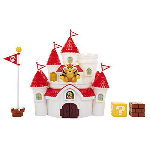 Figura de Ação SUPER MARIO Castle of the Mushroom Kingdom Deluxe (Idade Mínima Recomendada: 3 anos) Nintendo - Brinquedos - figura, ação, super mario, castelo, mushroom kingdom, deluxe