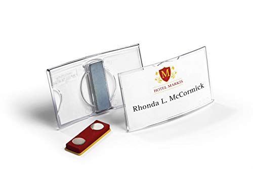 Cordão para Crachás DURABLE 812319 (Branco) Durable - Placas de identificação - branco, plástico, 25 peças, 25m, fecho magnético