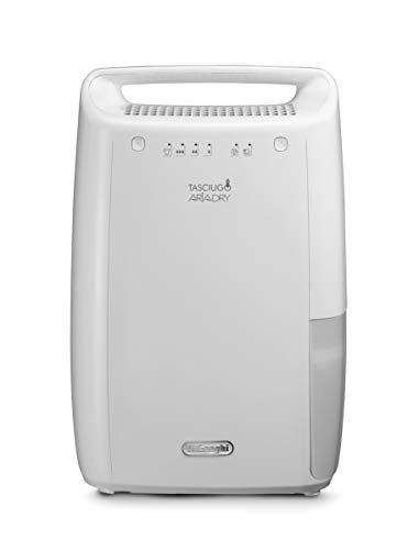 Desumidificador Delonghi DEX210 | Branco (Climatização e ventilação) DELONGHI - Desumidificadores - 10L, 0.5kg/h, 45m², anti-pó, 800W