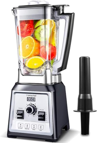 Liquidificadora AMZCHEF NY-8088MJD (2000 W - 2 L) SIBAKE - Batedeiras e liquidificadores - 2 L, 2000 W, 6 velocidades, lavável