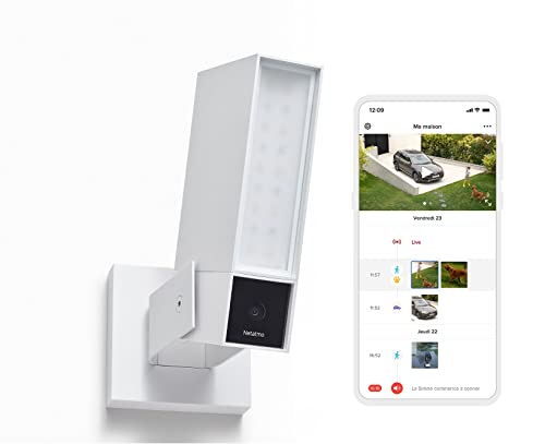 Netatmo Câmara de Vigilância Inteligente Sem Fios com Sirene 105Db Branco Netatmo - Câmeras de vigilância - sem fios, sirene 105db, branco