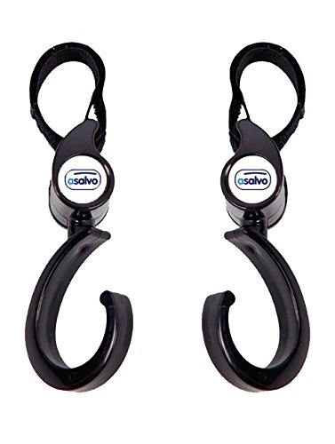 Gancho Universal de Cadeira e Carrinho ASALVO Preto Asalvo - Móveis para bebês e crianças pequenas - universais, adaptáveis, rotativo, resistentes