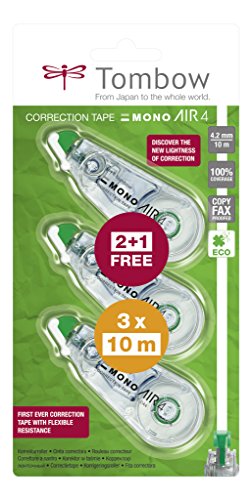 Tombow CA4-3P corretora Preto e Azul 1 peça(s) Tombow - Correção de fluídos, canetas e fitas - preto, azul, inkjet