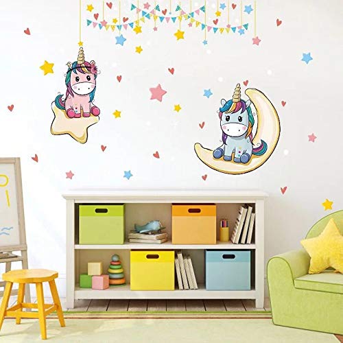 Autocolantes Decorativos para Crianças KIBI 6 Unicórnios yiwu nanchi trading co.ltd - Papel de parede - decorativos, crianças, unicórnios